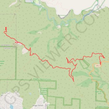 Mount Lukens trail, distance, elevation, map, profile, GPS track