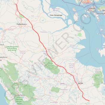 Pipeline TGI by AGM trail, distance, elevation, map, profile, GPS track