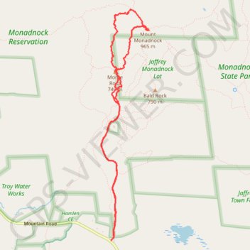 Lost Smith Trail trail, distance, elevation, map, profile, GPS track