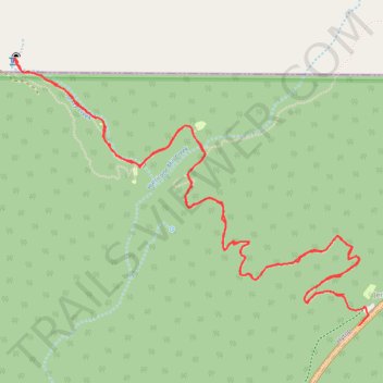 Walls of Jericho Hiking Trail trail, distance, elevation, map, profile, GPS track