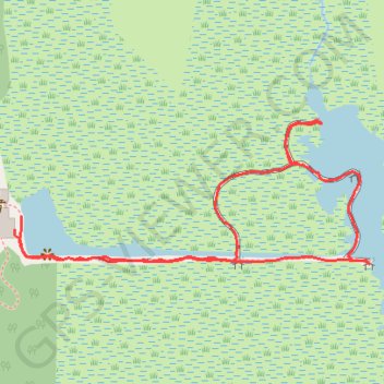 Anhinga Loop Trail in Everglades National Park trail, distance, elevation, map, profile, GPS track