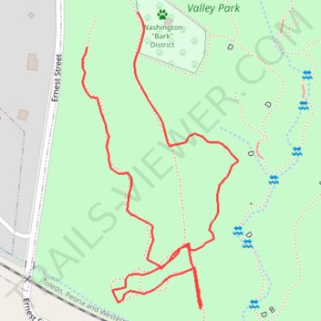 Meadow Valley Park South trail, distance, elevation, map, profile, GPS track