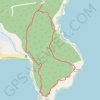 Great Head Loop Trail in Acadia National Park trail, distance, elevation, map, profile, GPS track