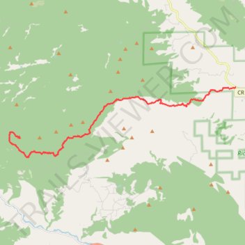 Trails and roads to the Storm Mountain summit trail, distance, elevation, map, profile, GPS track