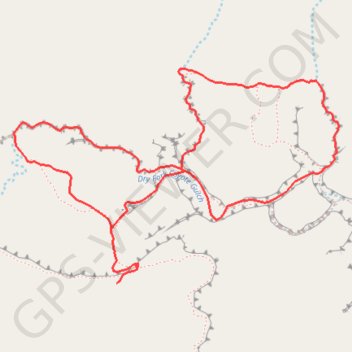 Peek-a-Boo Slot Canyon, Spooky Slot Canyon and Dry Fork Narrows Loop trail, distance, elevation, map, profile, GPS track