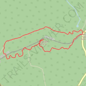 Hawksbill Loop Trail via Appalachian Trail in Shenandoah National Park trail, distance, elevation, map, profile, GPS track