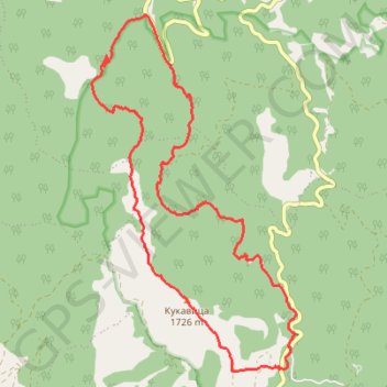 Kopaonik: od Đorovog mosta, Samokovska reka, Kadijevac, vrh ... trail, distance, elevation, map, profile, GPS track