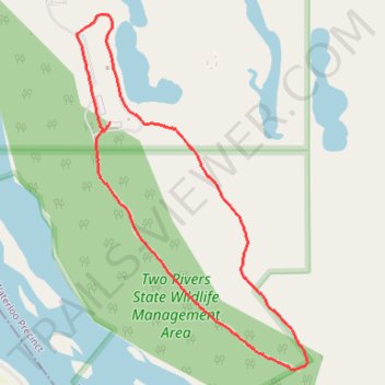 Two Rivers hiking trail, distance, elevation, map, profile, GPS track