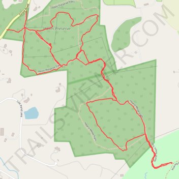 Halmi Preserve and Hearst Mead Preserve trails trail, distance, elevation, map, profile, GPS track