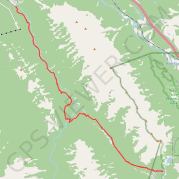 Goat Creek Trail trail, distance, elevation, map, profile, GPS track