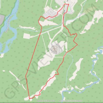 Great Escape, Rabbit's Foot, Shady Past, Old Canoe, Sulphur Slide and Creek 2 Peak loop trails trail, distance, elevation, map, profile, GPS track