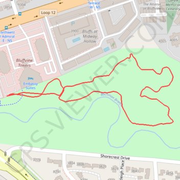 Bachman Greenbelt Trail trail, distance, elevation, map, profile, GPS track