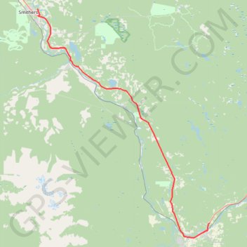 Smithers - Houston trail, distance, elevation, map, profile, GPS track