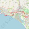 Irvine, Scotland to Ardrossan and back trail, distance, elevation, map, profile, GPS track