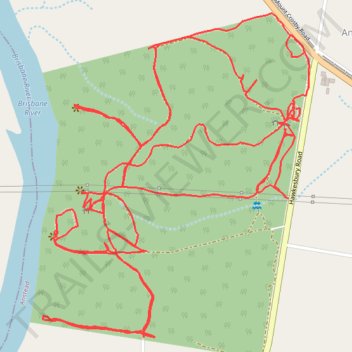 Anstead Bushland Reserve trail, distance, elevation, map, profile, GPS track