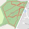 Footpaths in Diplocks Wood Polegate trail, distance, elevation, map, profile, GPS track