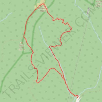 Mount Moosilauke Loop trail, distance, elevation, map, profile, GPS track