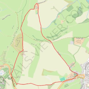 Tracked with OSMTracker for Android™ trail, distance, elevation, map, profile, GPS track
