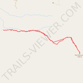 Red Mountain Hike trail, distance, elevation, map, profile, GPS track