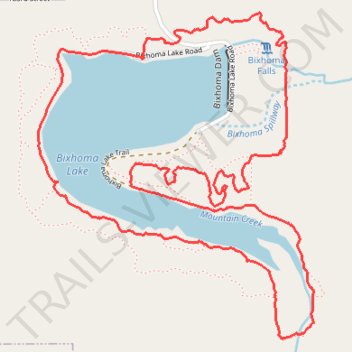 Bixhoma Lake Loop Trail trail, distance, elevation, map, profile, GPS track