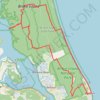 Bribie Island Poverty Point trail, distance, elevation, map, profile, GPS track