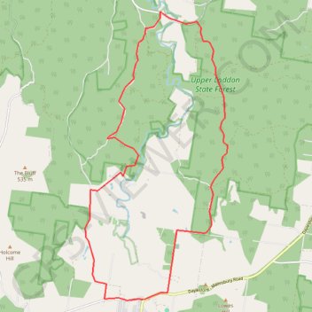 Upper Loddon Circuit trail, distance, elevation, map, profile, GPS track
