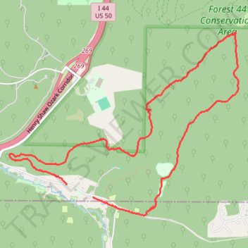 Beaumount scout reservation - Red Trail trail, distance, elevation, map, profile, GPS track
