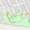 Tranby Park trail, distance, elevation, map, profile, GPS track