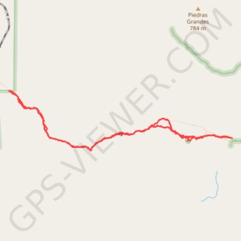 Goat Canyon Trestle via Mortero Palms trail, distance, elevation, map, profile, GPS track
